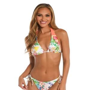 Sunshine 79 Women's 12 Into The Garden Halter Triangle Top Beach Resort J2-23